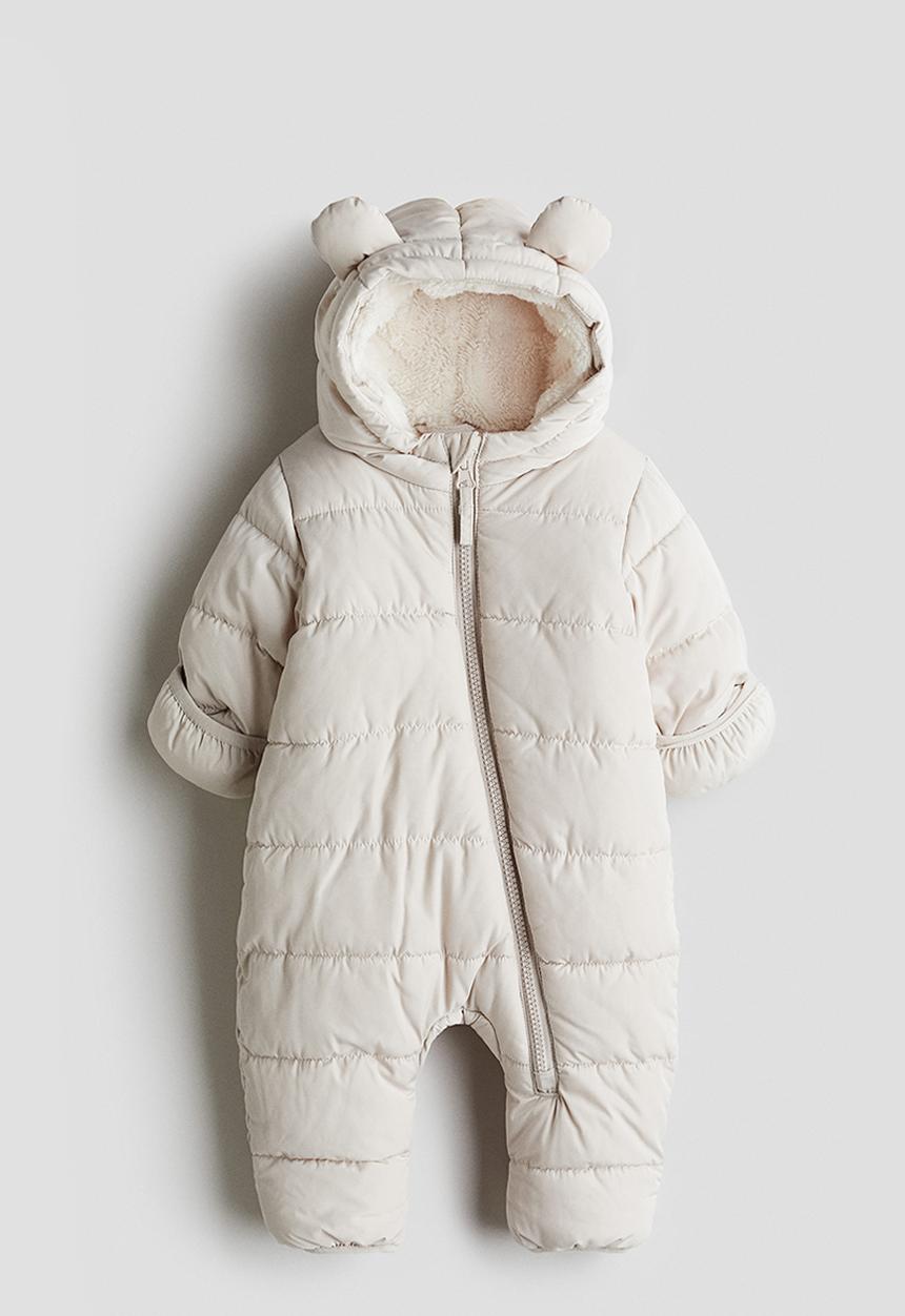 H&M - Pile-lined snowsuit - white