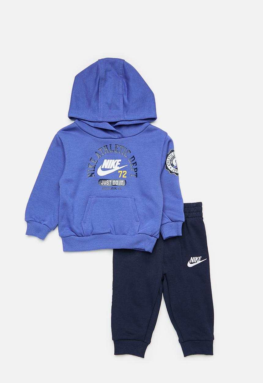 Nike - Nike pe pullover hoodie and pants set - midnight navy