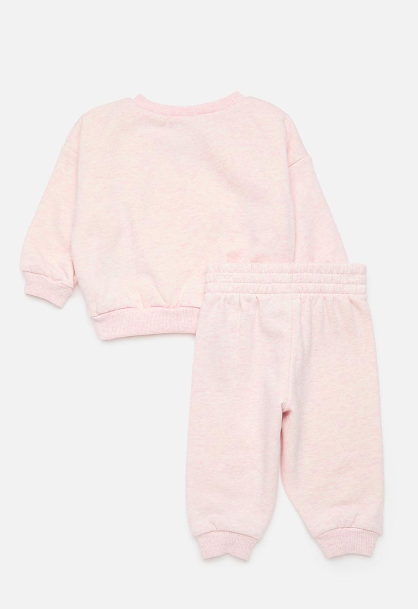 Nike - Nike essential fleece crew set - pink foam heather