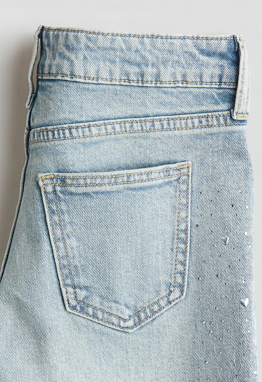 H&M - Relaxed wide leg jeans - light denim blue
