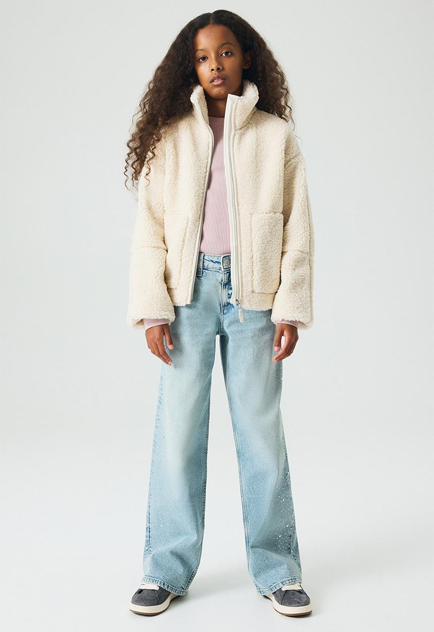 H&M - Relaxed wide leg jeans - light denim blue