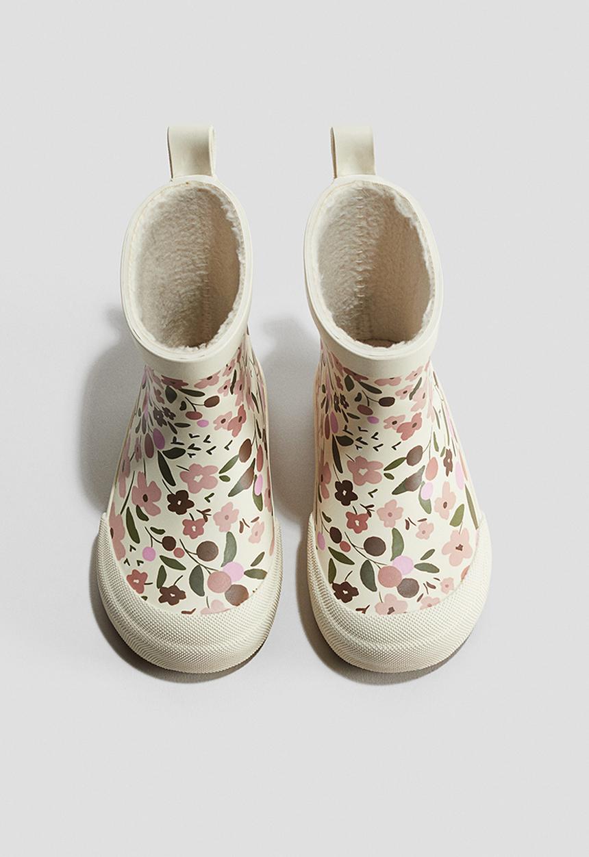 H&M - Wellingtons - light beige/floral 