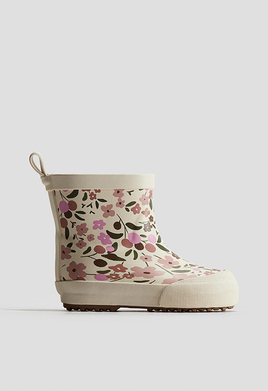 H&M - Wellingtons - light beige/floral 
