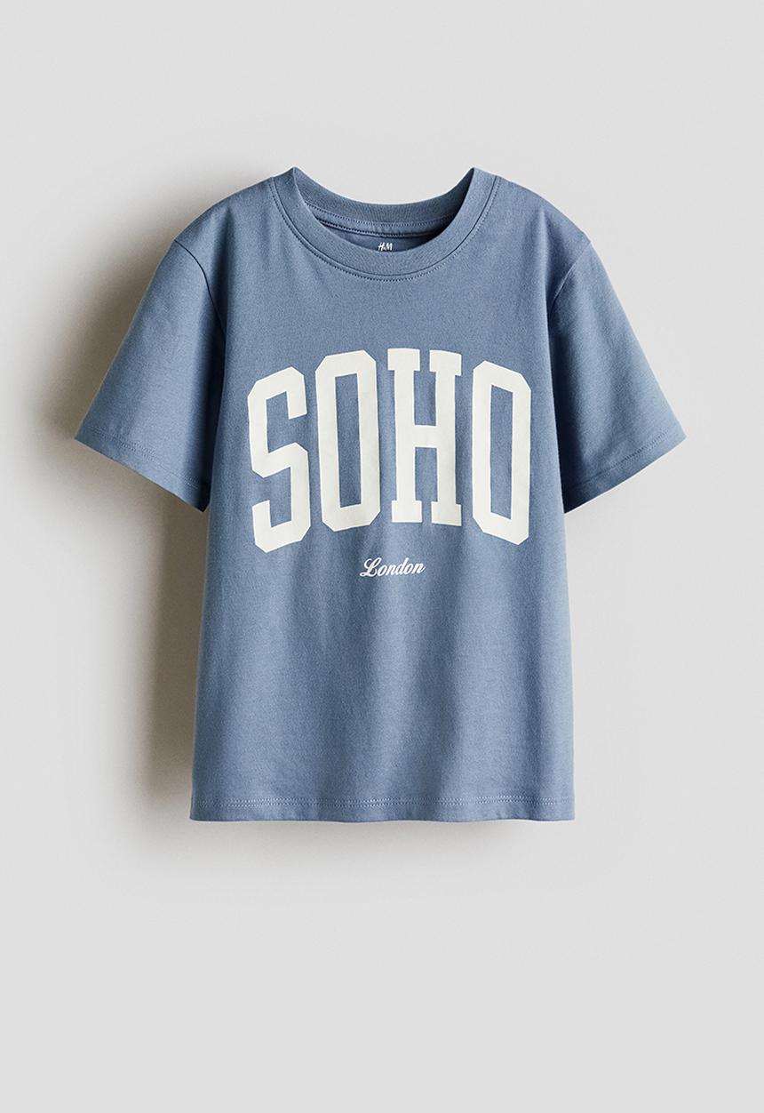 H&M - Printed t-shirt - blue soho