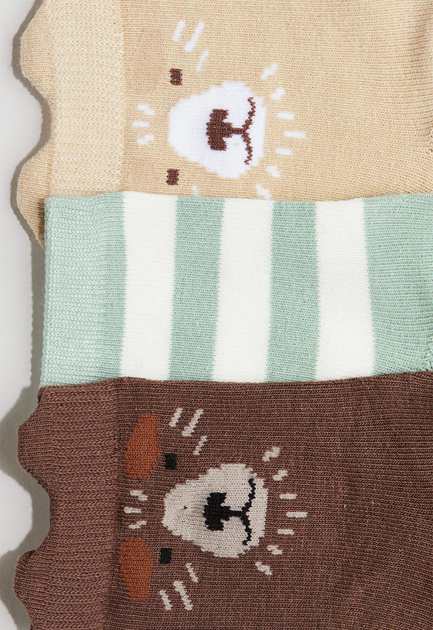 H&M - 7-Pack socks - green/bears