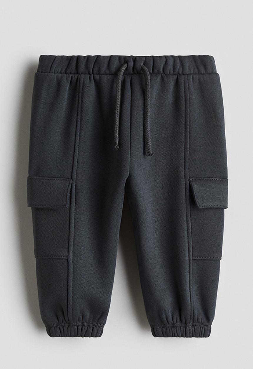 H&M - Brushed-inside cargo joggers - dark grey