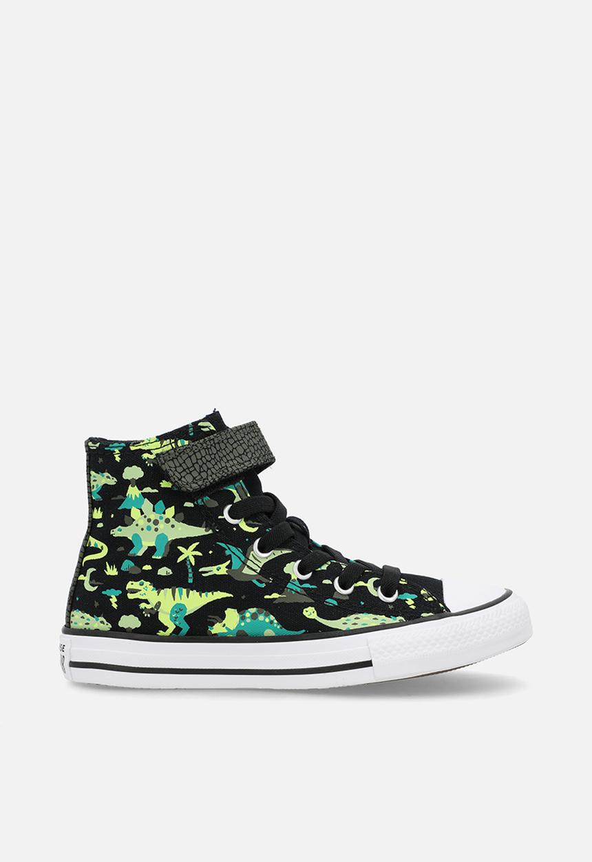 Converse - Chuck Taylor All Star Easy-On Dinos - Black/White/Neon Mantis