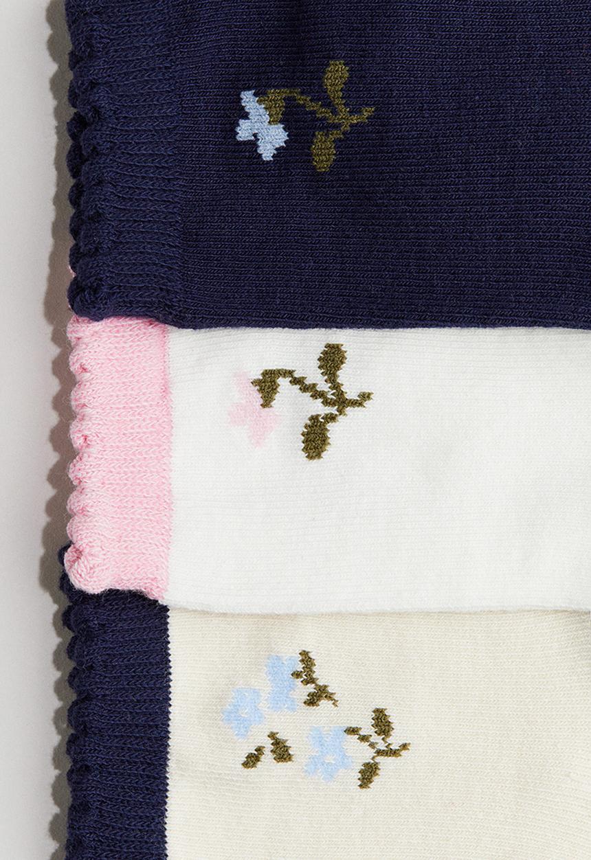 H&M - 7-pack socks - multi,pink,red,white,blue
