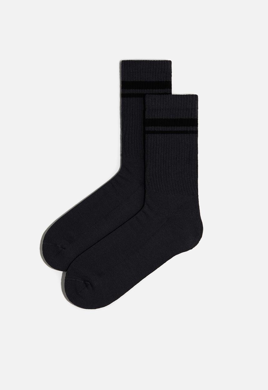 H&M - 5-Pack socks - dark grey/cream