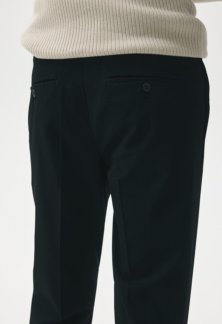H&M - Slim fit tailored trousers - black