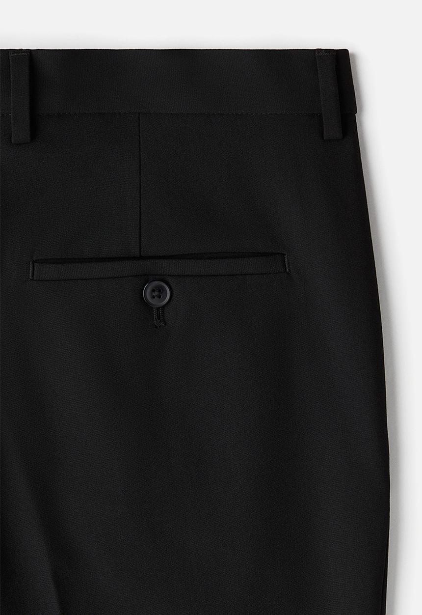 H&M - Slim fit tailored trousers - black