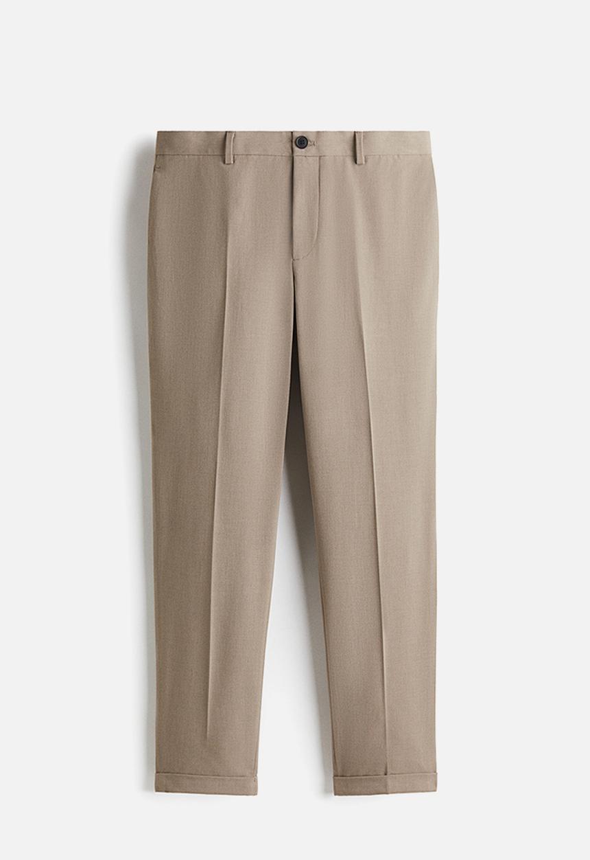 H&M - Slim fit tailored trousers - beige