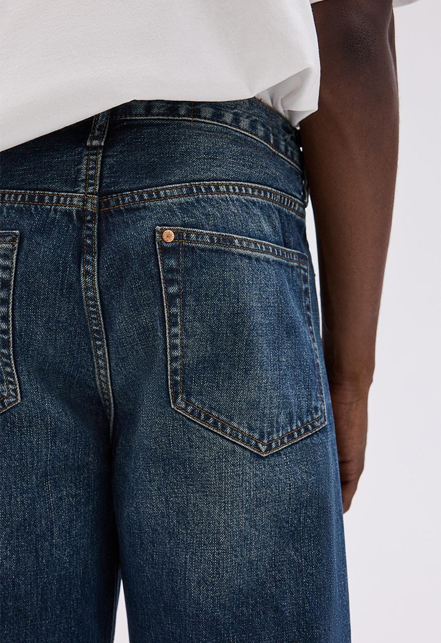 H&M - Loose straight jeans - denim blue