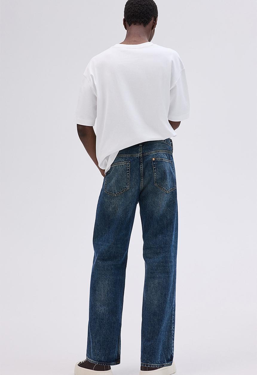 H&M - Loose straight jeans - denim blue