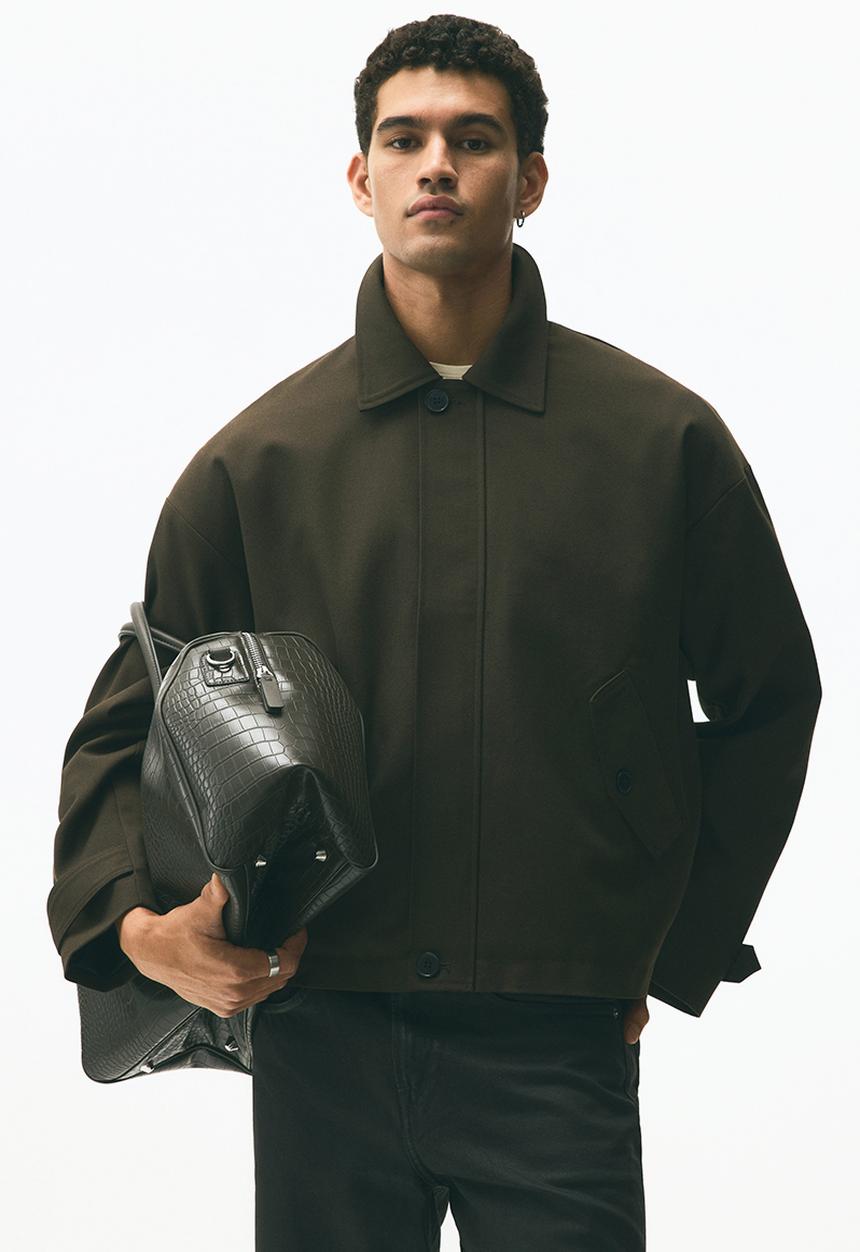 H&M - Twill blouson jacket - dark khaki green