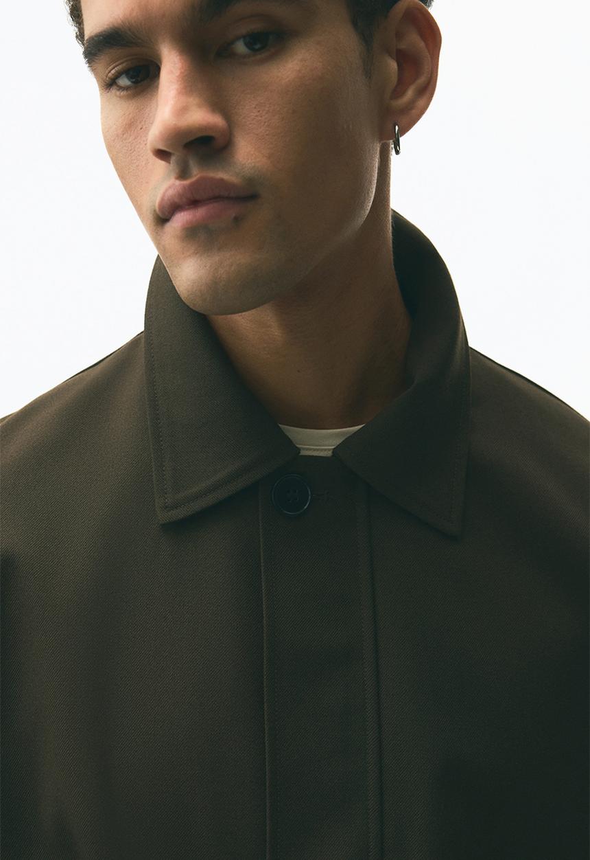 H&M - Twill blouson jacket - dark khaki green