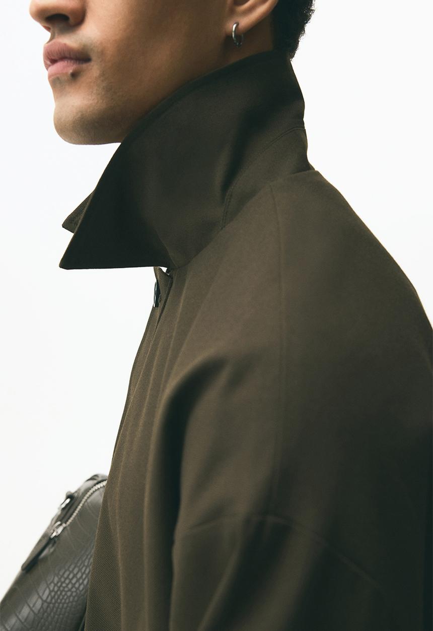 H&M - Twill blouson jacket - dark khaki green