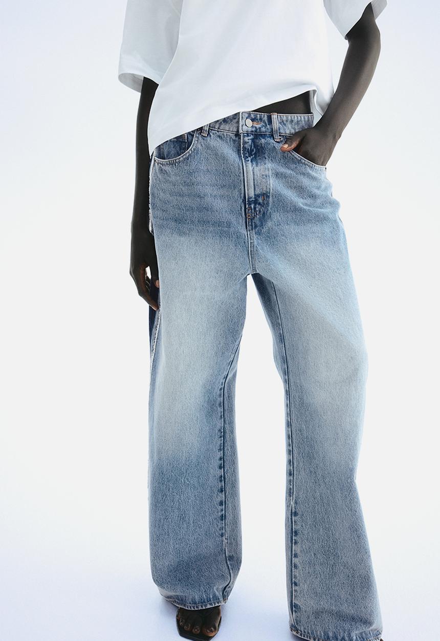 H&M - Side-panelled jeans - light denim blue 