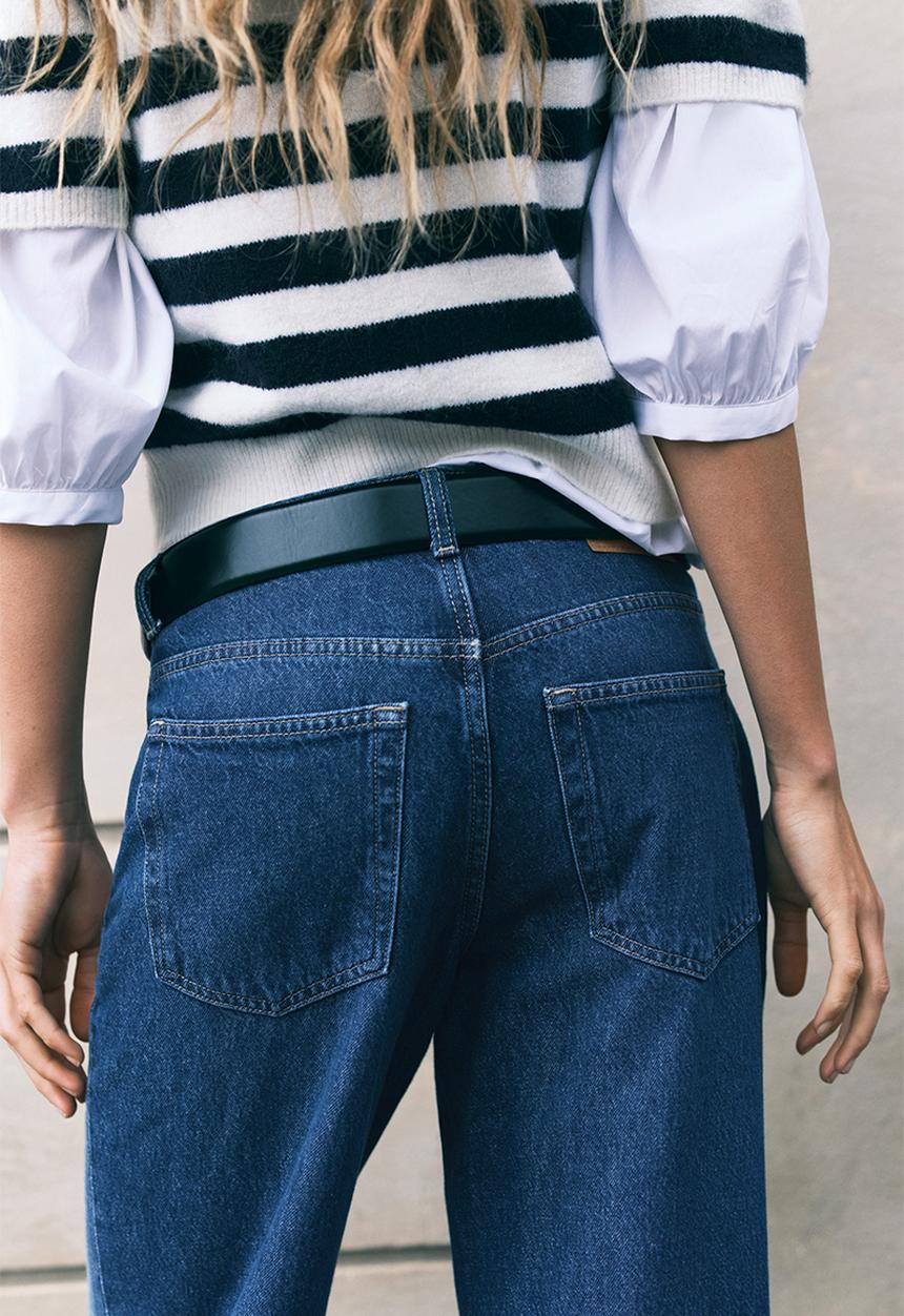 H&M - Wide high jeans - denim blue