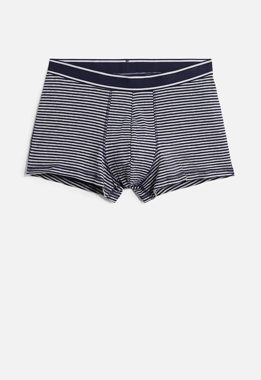 H&M - 3-Pack cotton short trunks - grey marl & black