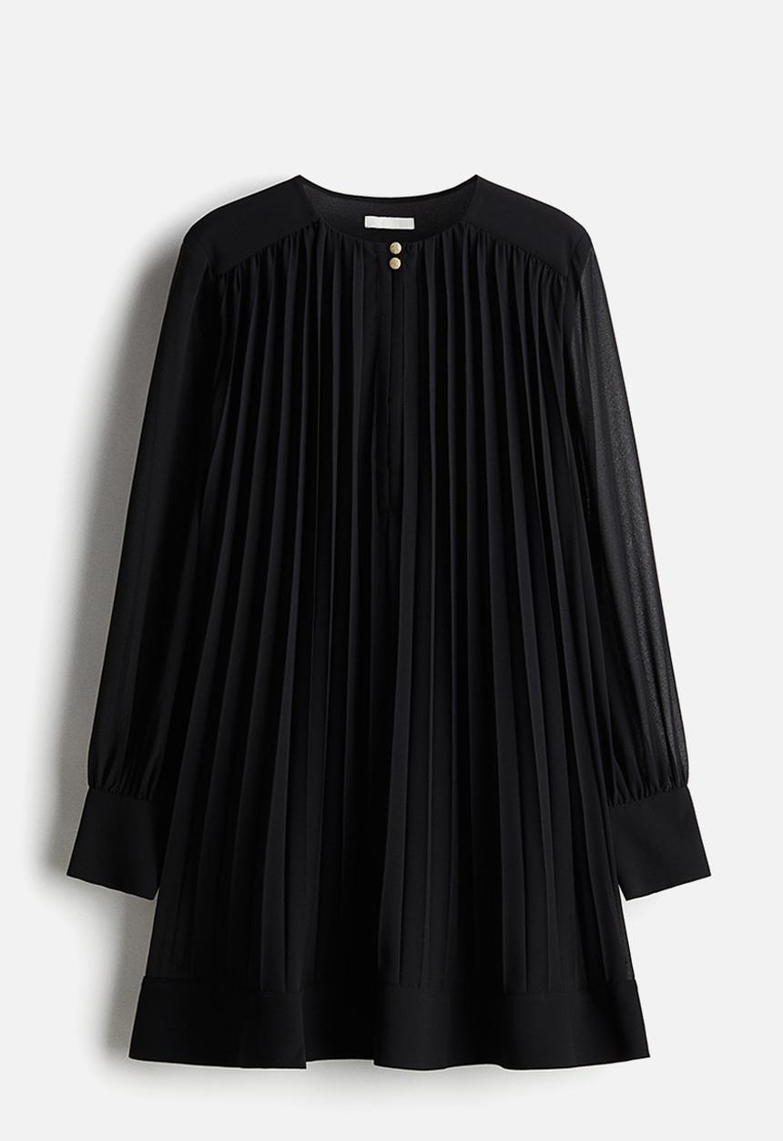 H&M - Pleated dress - black