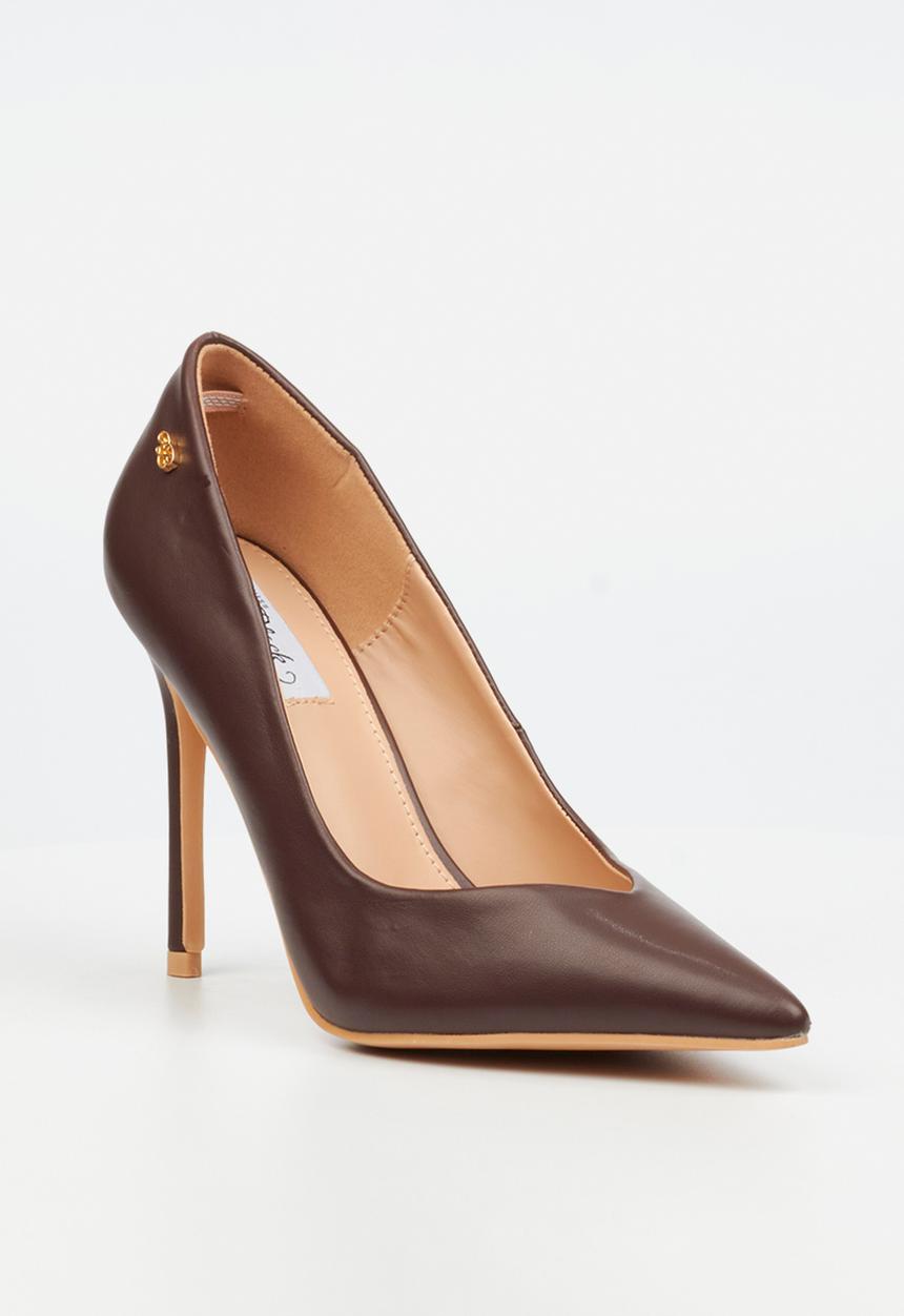 Miss Black - Lola 61 v-cut heel - chocolate