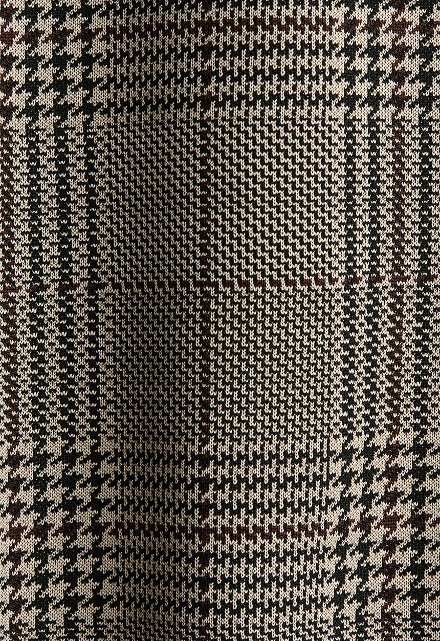 H&M - Belted mini dress - dark brown/checked