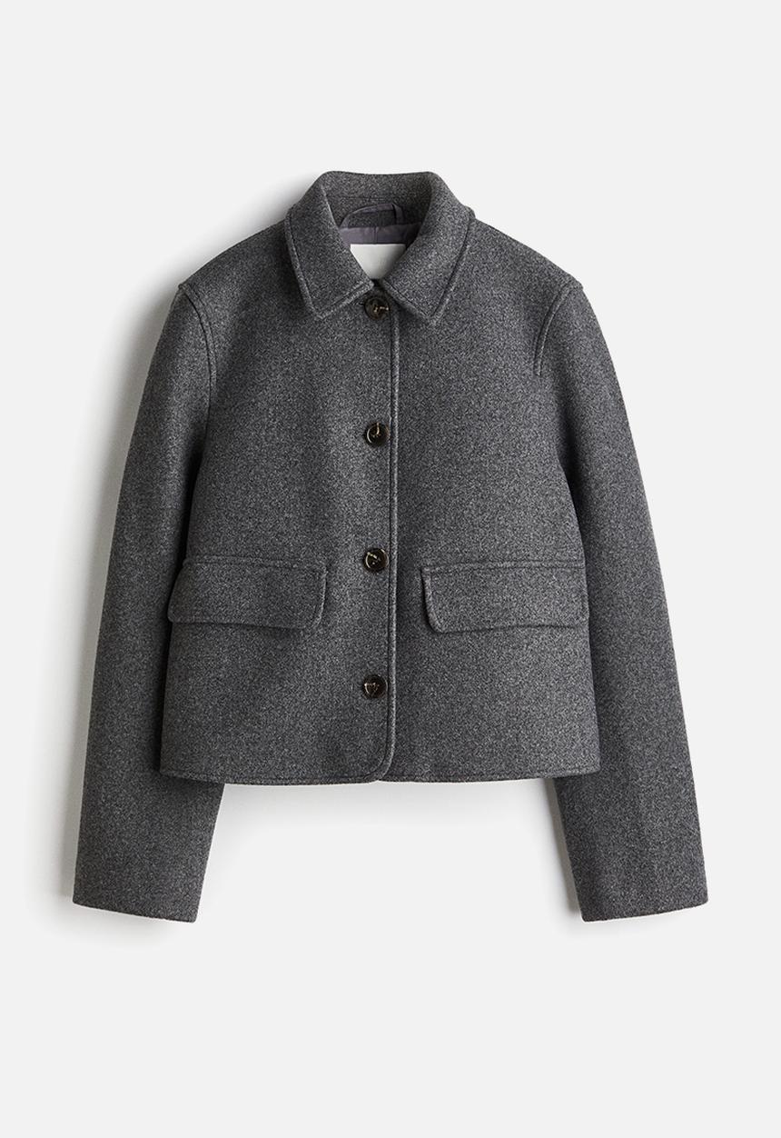 H&M - Collared jacket - dark grey