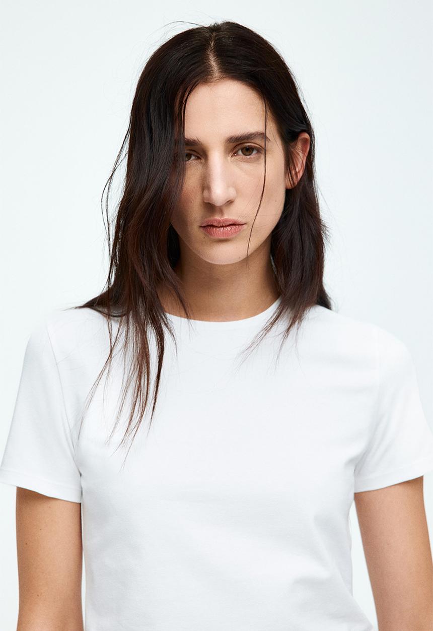 H&M - Short T-shirt - white