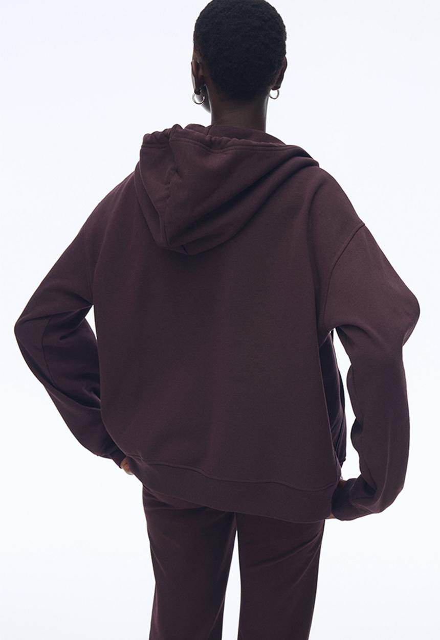 H&M - Zip-through hoodie - burgundy