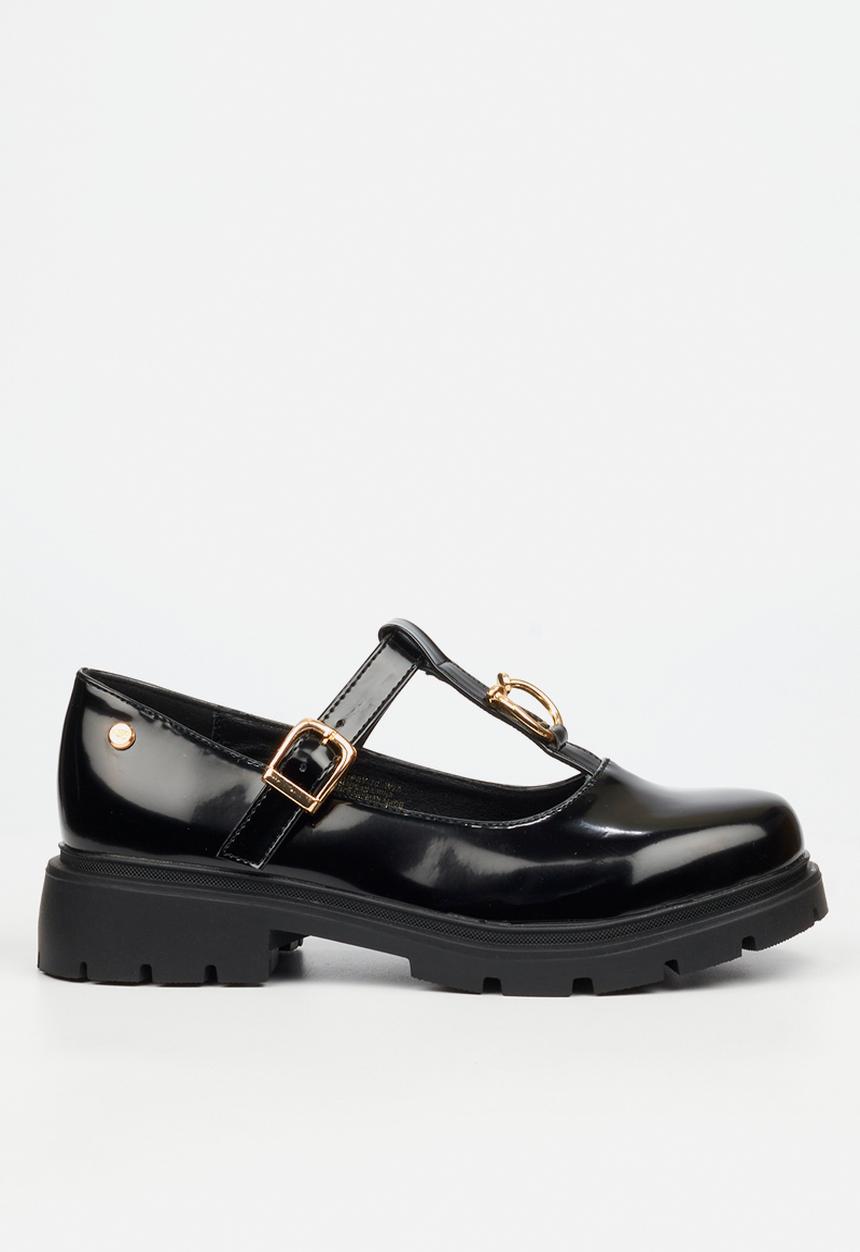 Miss Black - Tipsy 10 mary jane chunky loafer  - black