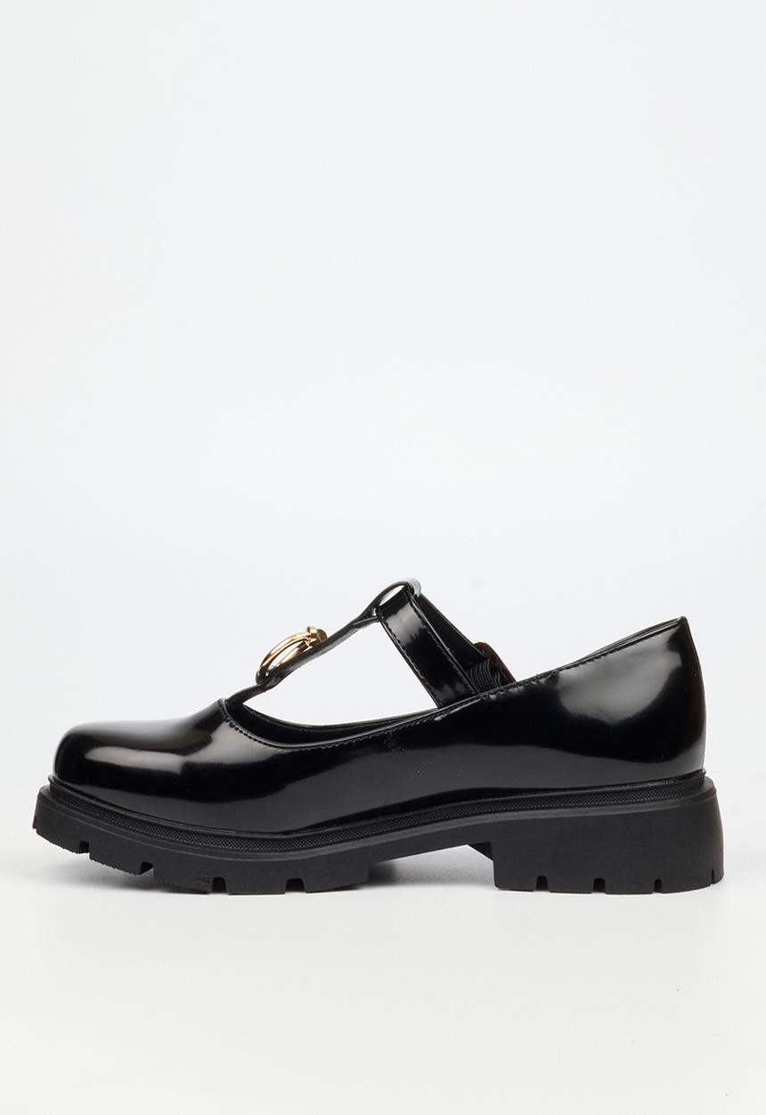 Miss Black - Tipsy 10 mary jane chunky loafer  - black