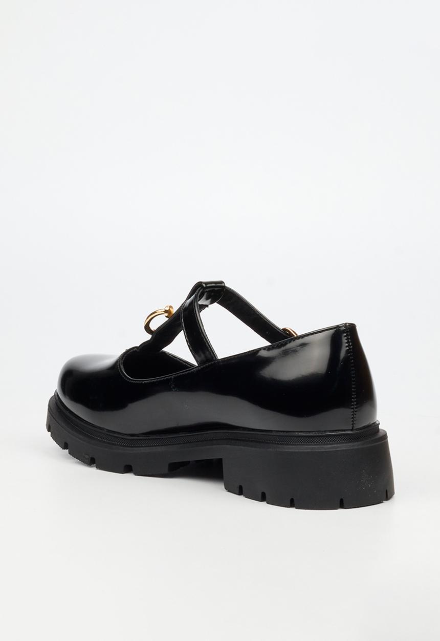 Miss Black - Tipsy 10 mary jane chunky loafer  - black