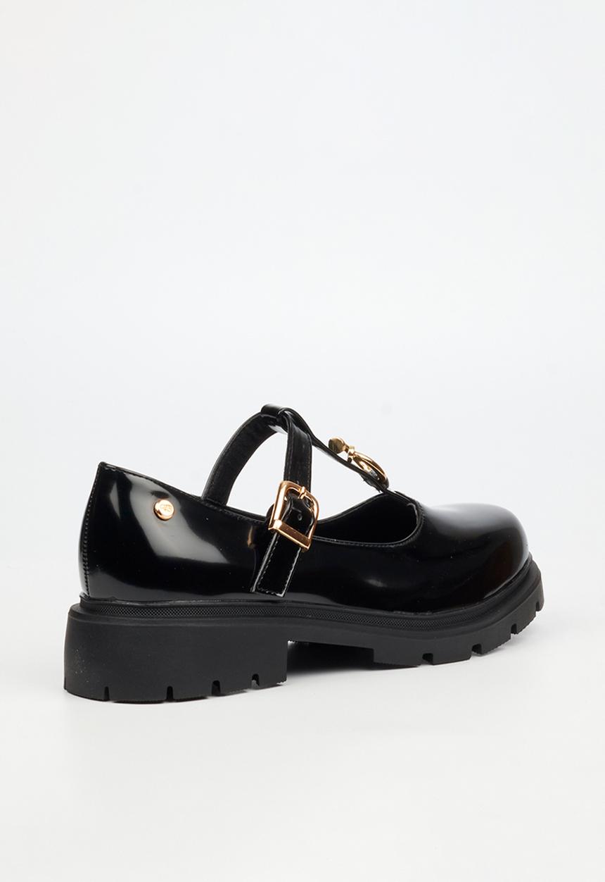 Miss Black - Tipsy 10 mary jane chunky loafer  - black