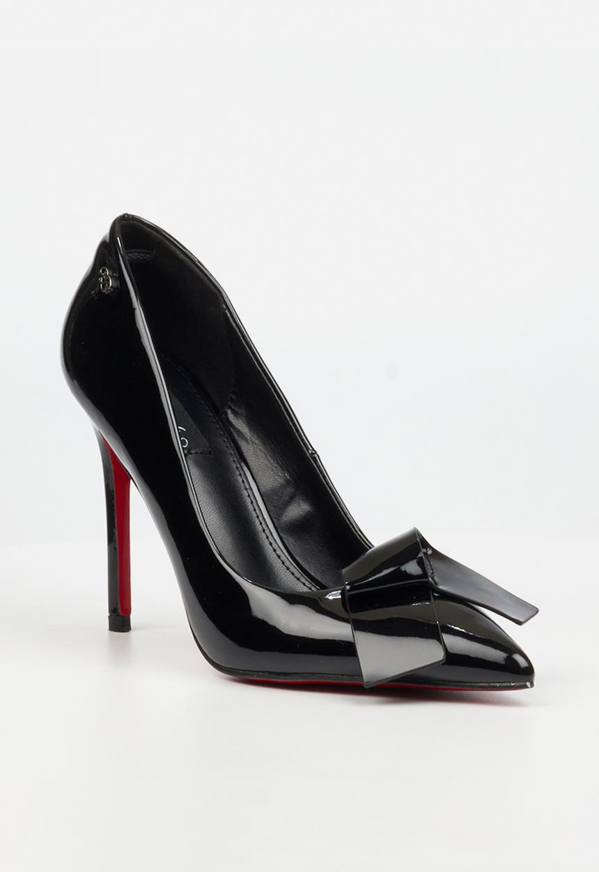 Miss Black - Lola 65 folded bow heel - black