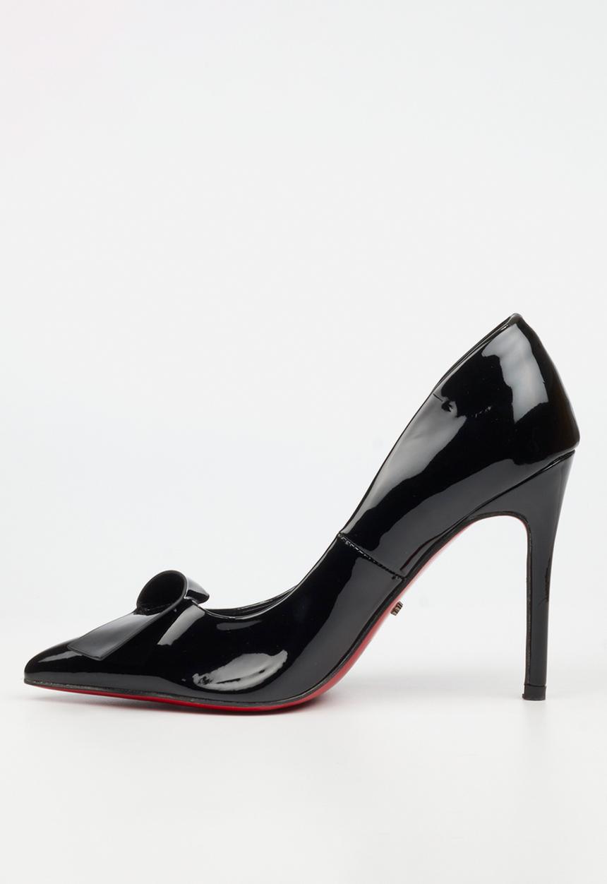 Miss Black - Lola 65 folded bow heel - black