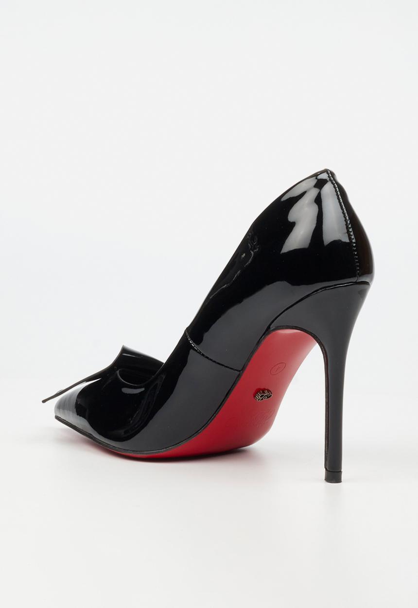 Miss Black - Lola 65 folded bow heel - black