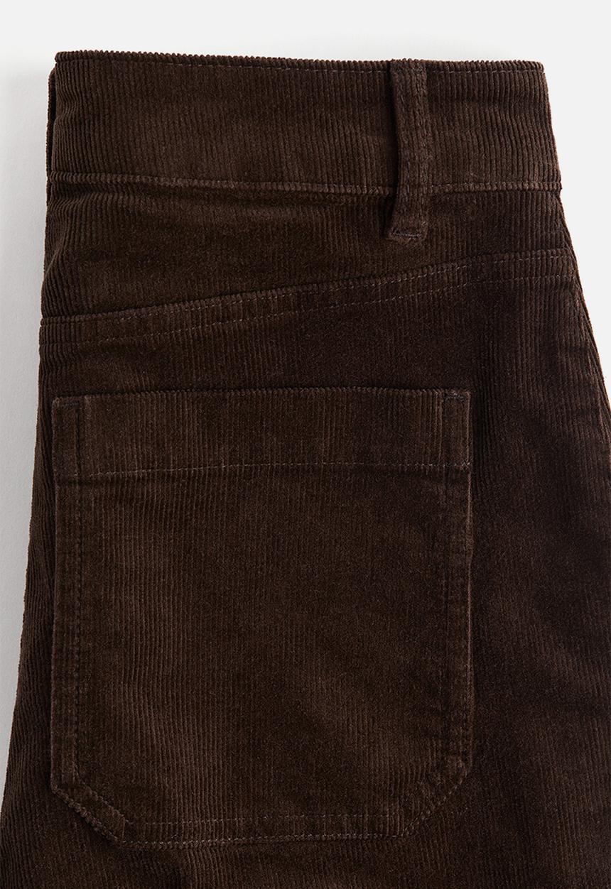 H&M - Flared corduroy trousers - dark brown