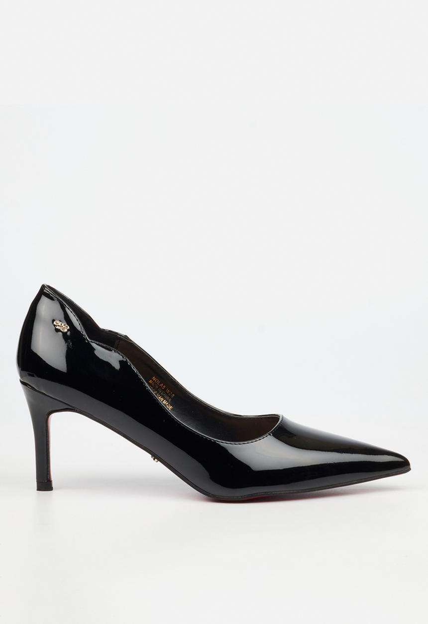 Miss Black - Nola 5 scallow low heel - black