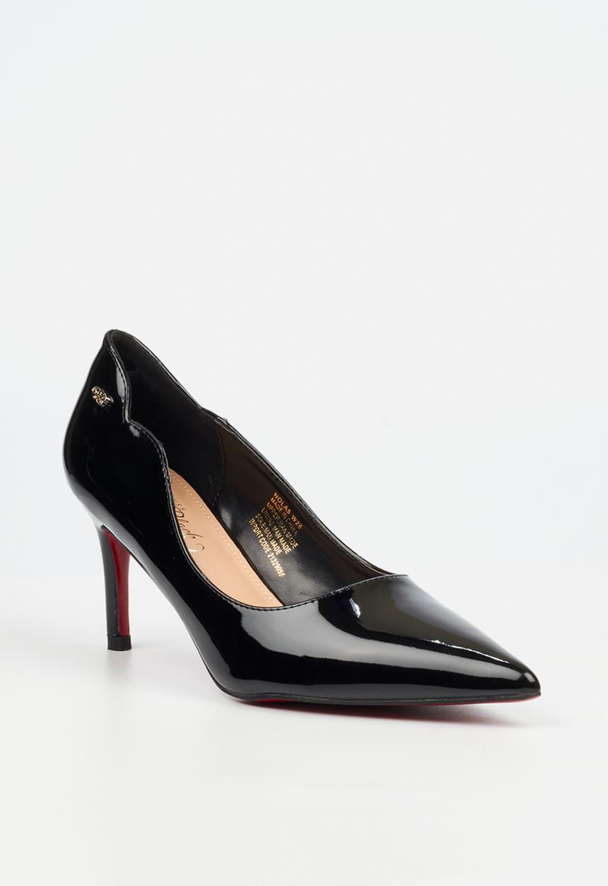 Miss Black - Nola 5 scallow low heel - black