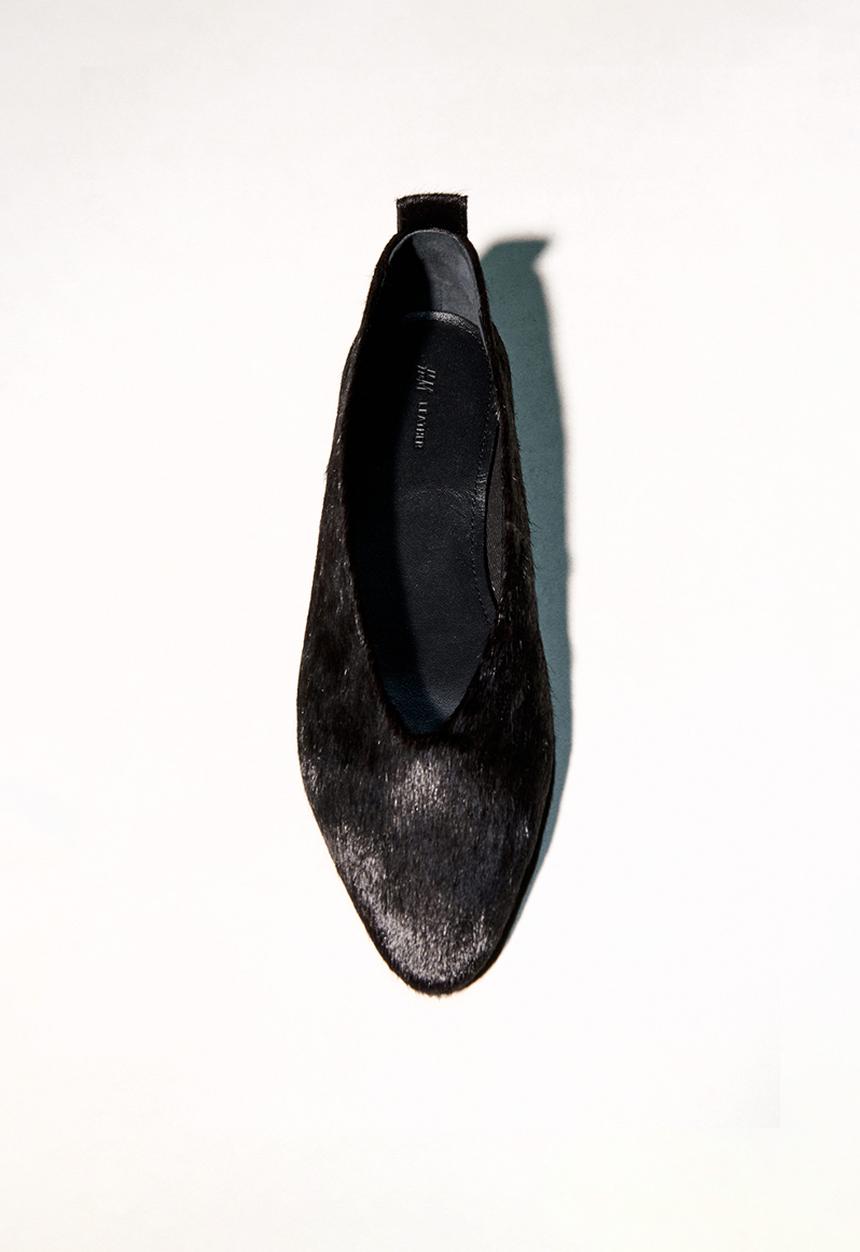 H&M - Leather ballet pumps - dark brown 