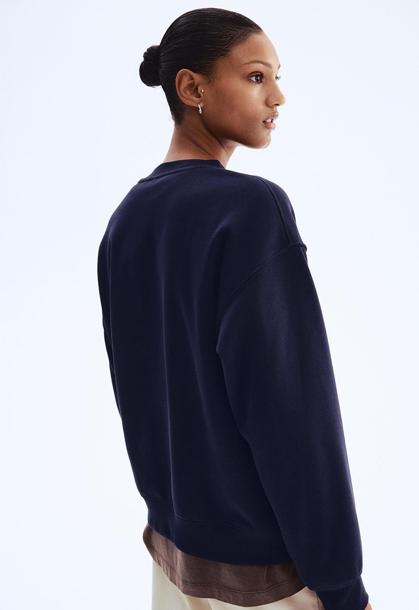 H&M - Text-motif sweatshirt - navy blue paris