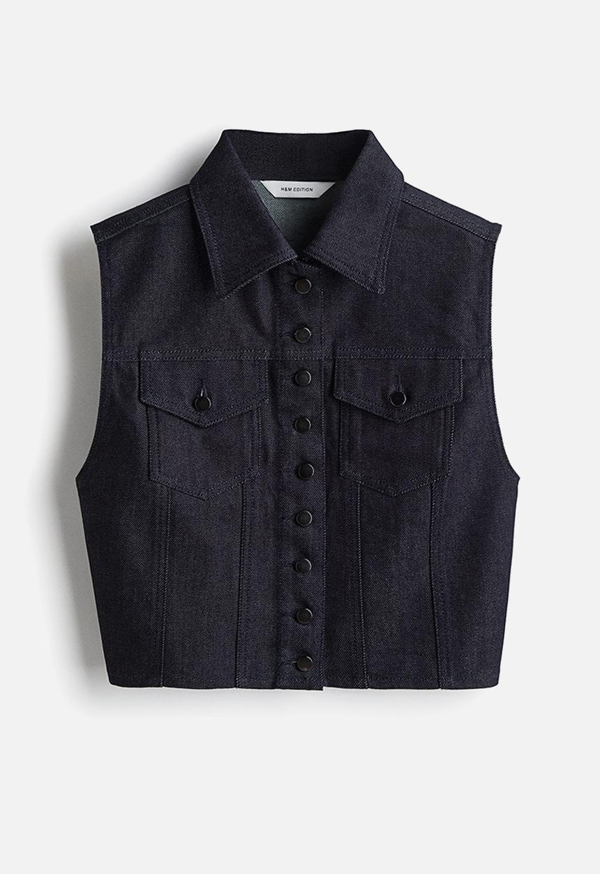 H&M - Denim gilet - dark denim blue