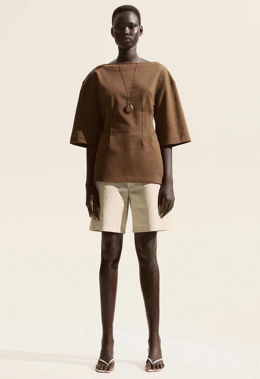 H&M - Waisted t-shirt - brown