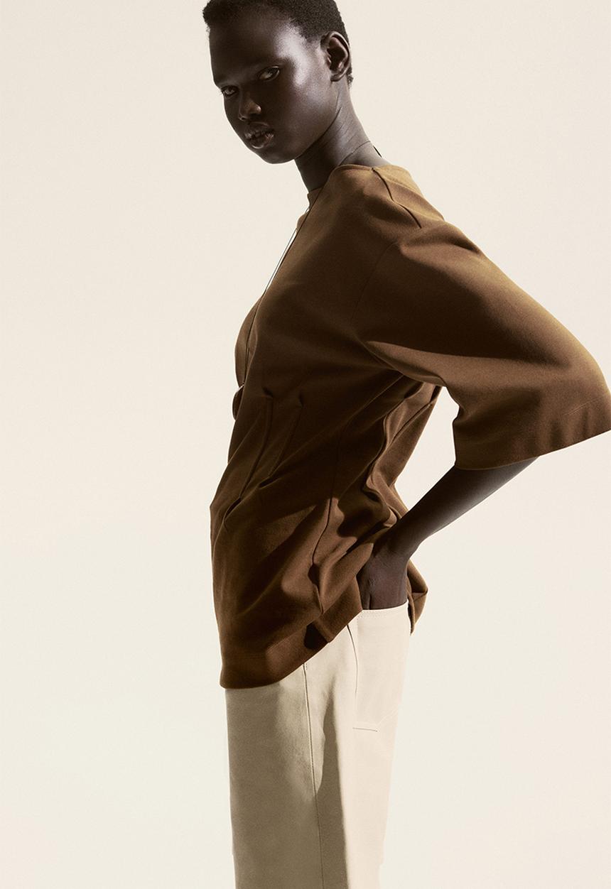 H&M - Waisted t-shirt - brown