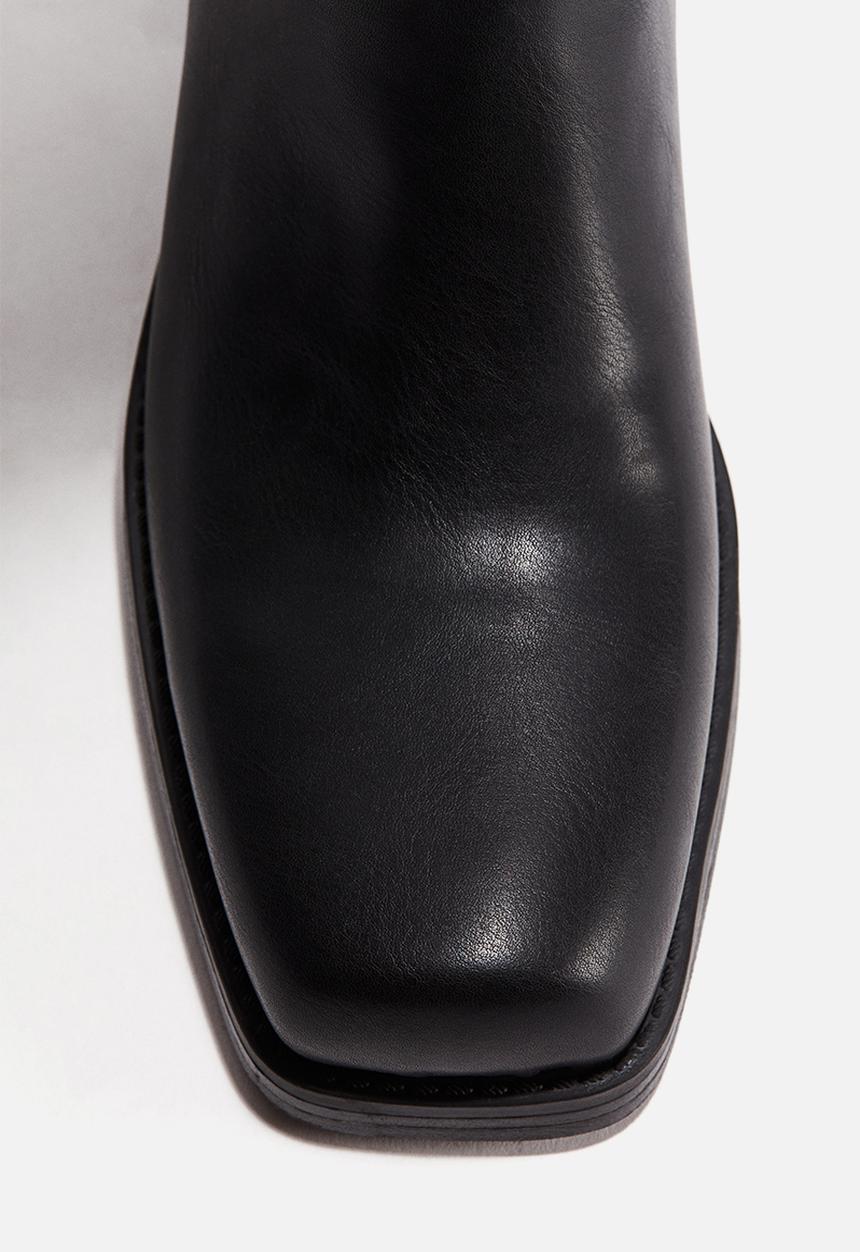 H&M - Knee-high biker boots - black