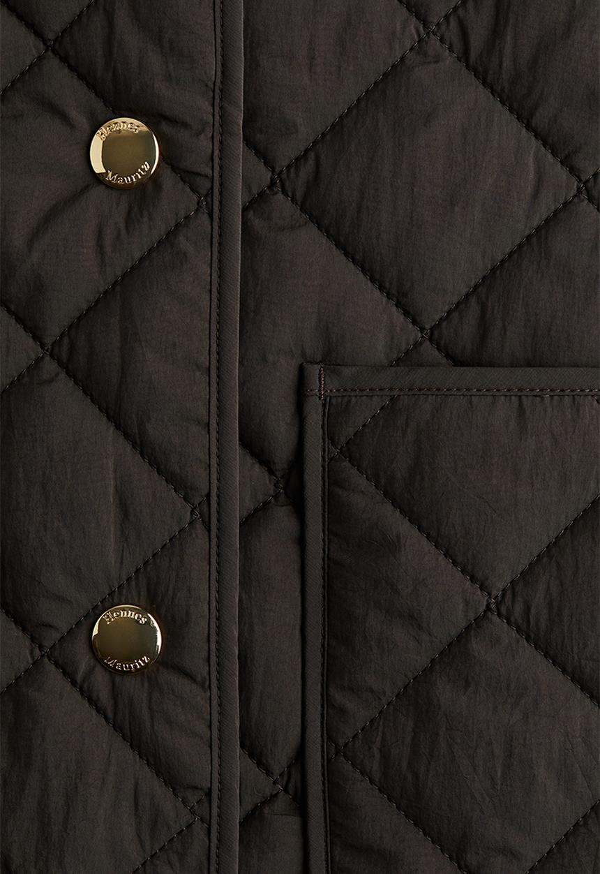H&M - Quilted gilet - dark brown 