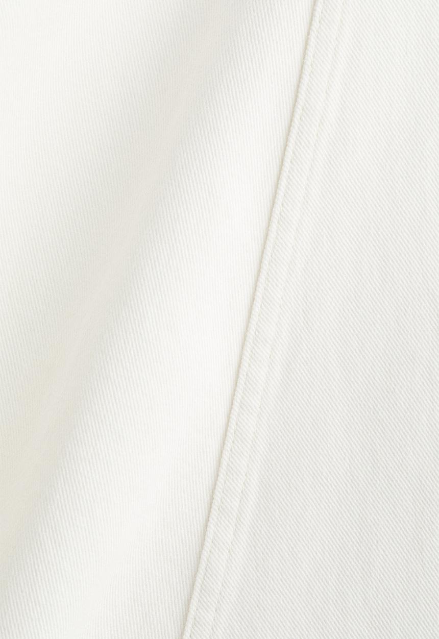 H&M - A-line denim skirt - white