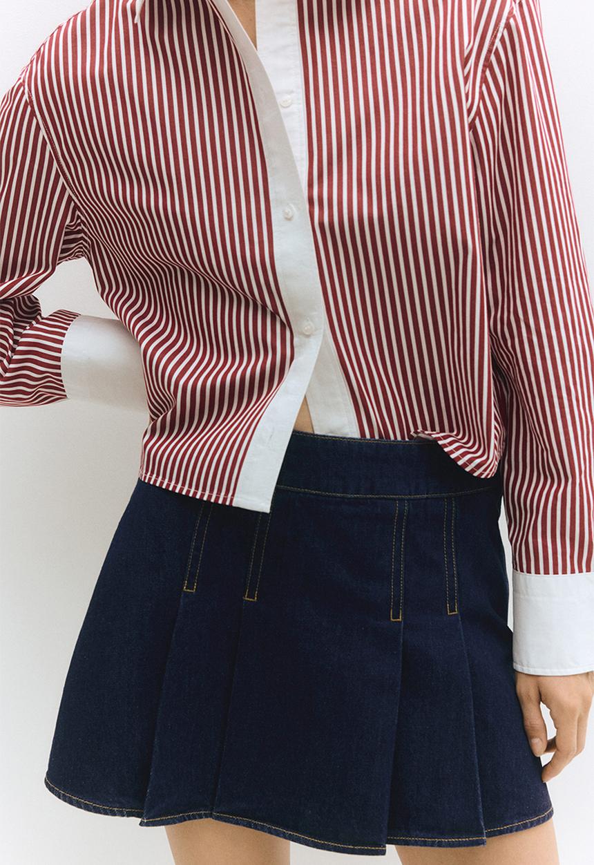 H&M - Pleated skort - blue