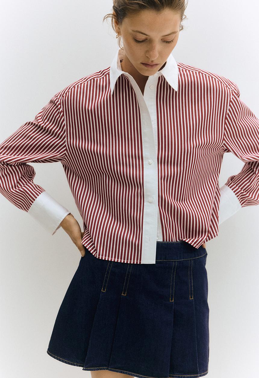 H&M - Pleated skort - blue